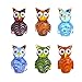 HDCRYSTALGIFTS Crystalsuncatcher Handmade Wild Animal Art Glass Blown Owls Figurine Collection(owl)