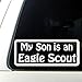 My son is an eagle scout decal sticker bumper car