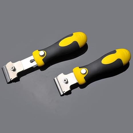 Amazon Poraxy スクレーパー 伸縮式 ガラススクレーパー 多機能スクレーパー 長さ調整可能 車や窓ガラスのシール ステッカー ラベルの 剥がし 4種類8枚替刃付 スクレーパー