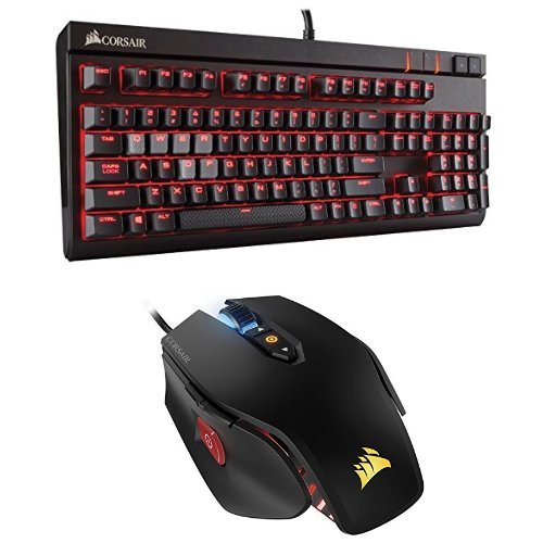 Corsair gaming strafe mx silent mechanical keyboard, ba…