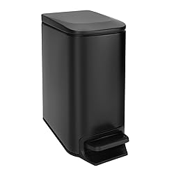 TrashAid Small Bathroom Trash Can with Lid Matt
