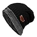 Bifast Fleece Cable Knitted Beanie Warm Winter Hat Caps Women Men
