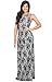 KOH KOH Womens Sleeveless Floral Lace Print Summer Cocktail Long Gown Maxi Dress