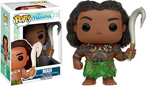 Funko - Figurine Disney Vaiana / Moana - Maui Weapon Striking Exclu Pop 10cm - 0889698114448