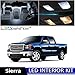 LEDpartsNow Interior LED Lights Replacement for 2007-2014 GMC Sierra Accessories Package Kit (12 Bulbs), WHITE