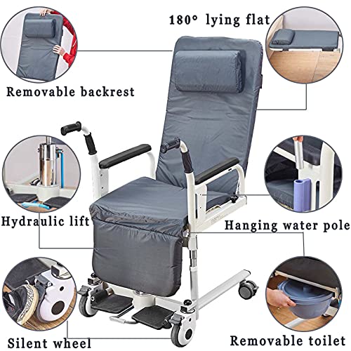 PAYRFV Paralyzed Patient Lift Transfer Hydraulic Wheelchair for