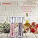 Ziraki Premium Stainless Steel Salt & Pepper Grinder Set of 2 -Pepper & Salt Mill - Salt & Pepper Shakers - Ideal Gift - Spice Grinder w/Adjustable Coarseness, Easy to Fill -Brushed Stainless Steel