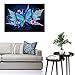 DIY 5D Diamond Painting by Number Kit, Full Drill Round Crystal Rhinestone Embroidery Cross Stitch Home Wall Décor Art Craft Canvas,Butterfly,15.75 x 11.81 inch