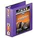 Wilson Jones Heavy Duty Round Ring View Binder with Extra Durable Hinge, 3 Inch, Customizable, Purple (W363-49-267)