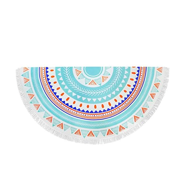 ZUOAO Toalla de Playa Redondo Microfibra Hippie Tapiz de Pared Indian Mandala, Manta Multi-funcional para Yoga/Gimnasio… | DeHippies.com