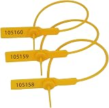 NC 100pcs PP Plastic Security Seals Lock Anti-Tamper Cable Ties Logistics view 2