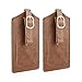 Mont Swiss Genuine Leather Luggage Bag Tags 2 Pieces Set in 2 Colors