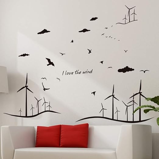 Fghte Pegatinas De Pared Pegatinas De Pared De Molino De Viento De