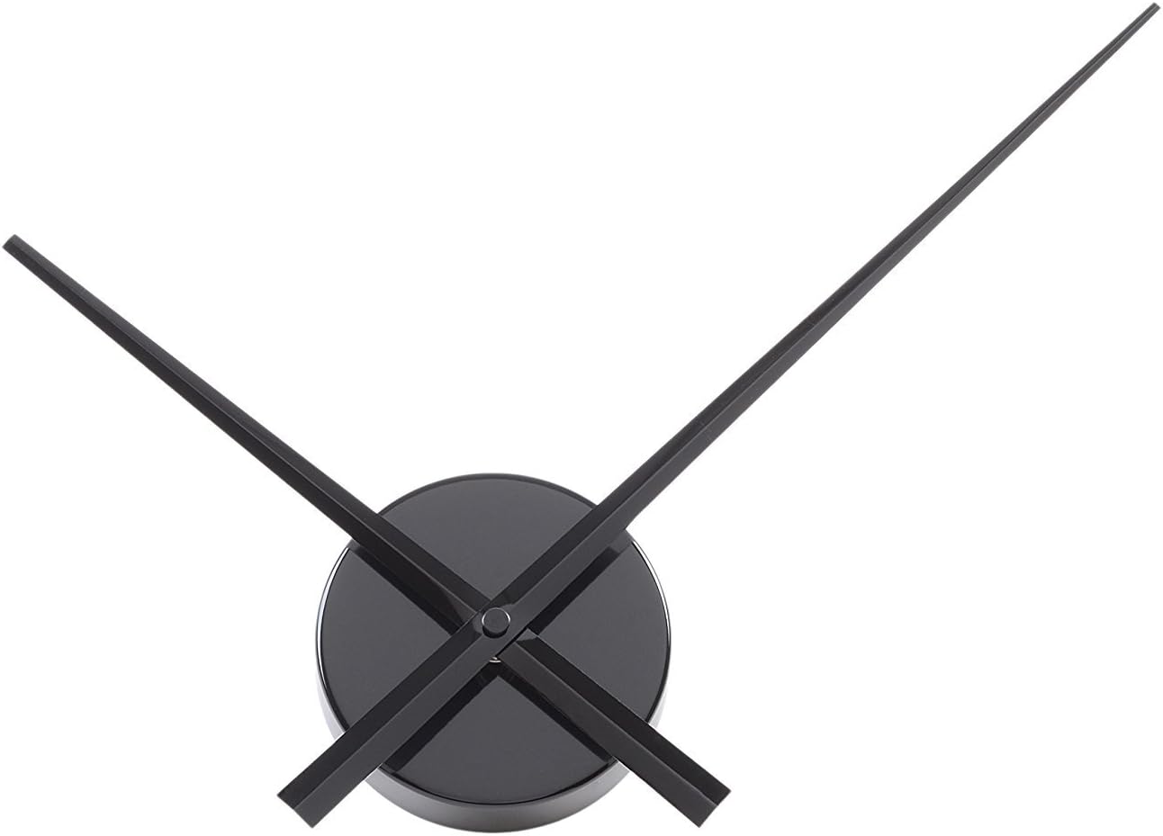 TiiM® Simple Elegant Glossy Aluminum Large Wall Clock, Black