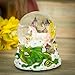 Castle Unicorn with Green Dragon 100mm Resin Glitter Water Globe Plays Tune Our Father