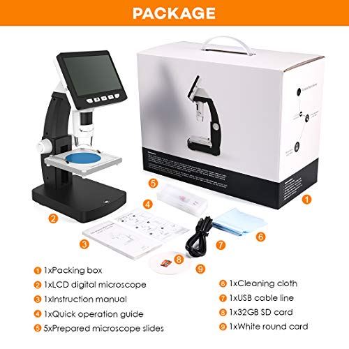 6 Microscope+ROTEK+Rechargeable+Megapixels+Compound