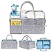 Lily and Oliver Baby Diaper Caddy Organizer - Gender Neutral Bag for Infants, Babies, Toddlers | 8 Pockets & Adjustable Divider.