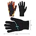 BODVERA Winter Touchscreen Warm Wool Lined Knitted Gloves for Men/Women- Texting for Smartphones, Black
