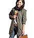 Vedem Women's Hooded Drawstring Military Jacket Parka Coat Army Green (XL)