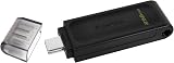 Kingston DataTraveler 70 DT70 32GB USB-C Flash Drive Black USB 3.2 Gen 1 view 2
