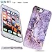 VIVIBIN iPhone 7 Plus Case,iPhone 8 Plus Case,Cute Purple Marble for Women Girls Clear Bumper Best Protective Soft Silicone Rubber Matte TPU Cover Slim Fit Best Phone Case for iPhone 7 Plus/8 Plus