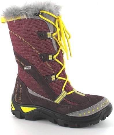 little burgundy winter boots