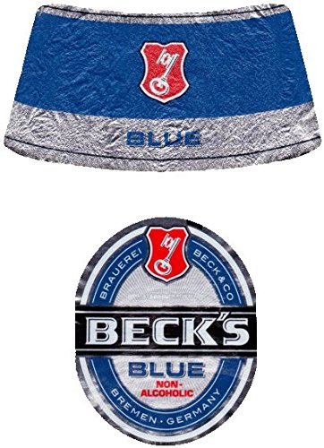 Beck's: "Blue" German Non-alcoholic Beer 11.15 Fluid Ounce (33cl) Bottle (Pack of 6) [ Italian Import ] - Thumbnail 3