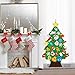 TOBEHIGHER Felt Christmas Tree - 3.12 FT 3D DIY Set for Kids with 34 Pieces of Ornament Decor, Wall Hanging Christmas Tree Decorations