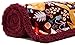 Chanasya Premium Gold Fox Print Fleece Throw Blanket - Cozy and Warm, Cute Design, Super Soft, Plush and Fluffy Sherpa - Adult, Boy and Girl, Kids, Toddler, Baby Blanket Gift (50x65 Inches) Maroon