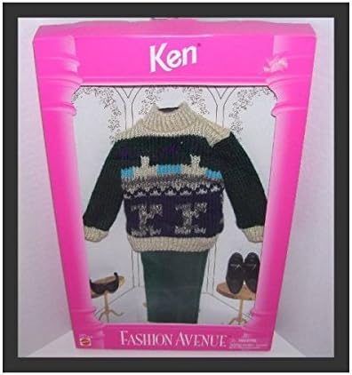 Fashion Avenue Barbie Doll Ken Sweater Pants Sunglasses & Shoes Set