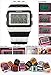 SHHORS Men's Ladies Blocks Constructor Digital LED Backlight Alarm Sport Wrist Watch