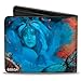 Men'sSega Genesis Wallet Altered Beast Box Cover Art Wolf Pose R, -Multi, One Size