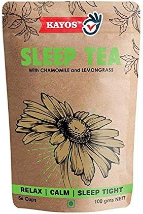 Kayos Sleep Tea with Chamomile and Lemongrass, 100 G
