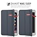 MoKo Case Fit iPad Mini 3/2 / 1, Slim Lightweight Smart Shell Stand Cover with Translucent Frosted Back Protector Fit Apple iPad Mini 1 / Mini 2 / Mini 3, Space Gray (with Auto Wake/Sleep)