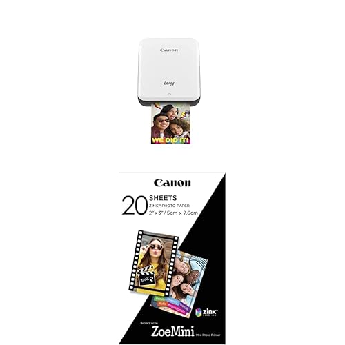 Canon Ivy Mobile Mini Photo Printer Through Bluetooth(R), Mint