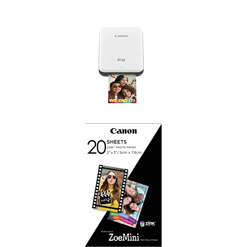 Canon Ivy Mobile Mini Photo Printer Through Bluetooth(R), Mint