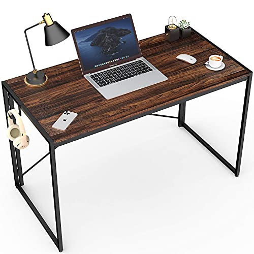Folding Desk 40 Inch Small Computer Desk Foldable Home Office Desks for