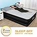 Queen Air Mattress with Built-in Pump - AirExpect Upgraded 0.7mm Thickness Leak Proof Inflatable Mattress Double High Elevated Airbed Blow up Bed for Guests, 80×60×19 Inches, 2-Year Warranty