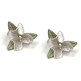 Pink Hydrangea Post Earrings #3751