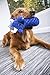 TrustyPup Tough 'N Fun Bull Squeaky Plush Dog Toy, Chew Guard Technology - Blue, Medium