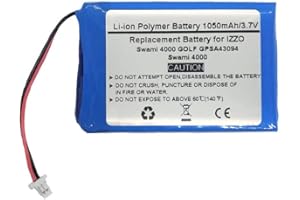 STARNOVO 3.7V 1050mAh Replacement GPS Navigator Battery for Izzo Swami 4000, Swami 4000 Golf GPSA43094，H603450H