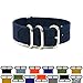 PerFit ZULU4 Ballistic Nylon Watch Strap + Spring Bars, Field Ready/Fashion Forward,, Choose Color/Size(18mm,20mm,22mm,24mm,26mm), Navy Blue, 22mm