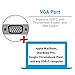 Macally USB-C to VGA Adapter - Thunderbolt 3 Port Compatible - Converter for 2017 / 2016 Macbook Pro, Macbook 12-inch, Mac Pro, iMac, Chromebook Pixel, & More USB 3.1 Type C Devices (UCVGADP)