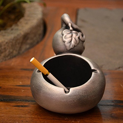 Xï¼†M Vintage craft ashtray steampunk restaurant coffee table home decoration cement ashtray, Bar office men's gift ashtray-A 14x11x12cm(6x4x5)