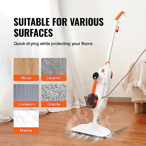 VEVOR Steam Mop, 8in1 Floor Steamer, Steam Mop for Hardwood Floors