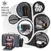 HomEquip Large Insulated Lunch Bag With 4 Food Containers, Medicine/Supplement Pill Case, Water Bottle and Ice Pack, Portion Control and Fitness Cooler for Office, School or Gym