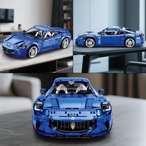 Reobrix Sports Car Building Block Set for Adults, Racing Vehicle 1:8 Building Kit for Adults, 11010, 5480 Pieces, Ages 14+