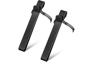 ROMISBABA 2 Pcs Flashlight Metal Belt Clips Replacement Flashlight Bracket Pen Light Pocket Holder Compatible