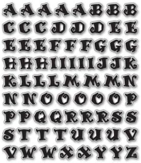 Amazon Com Fun Font Alphabet Clear Vinyl Stickers Scrapbooking Stamping Sticker Decal C186 Automotive