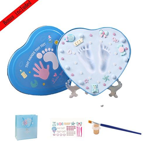 Baby Handprint Kit-Unique Shower Gifts with Non Toxic Clay, Memorable keepsake/Nursery Kit for New Baby/Parents,Perfect for Nursery Room,Bedroom,Living Room